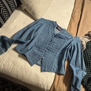 Blue Denim Women's Top